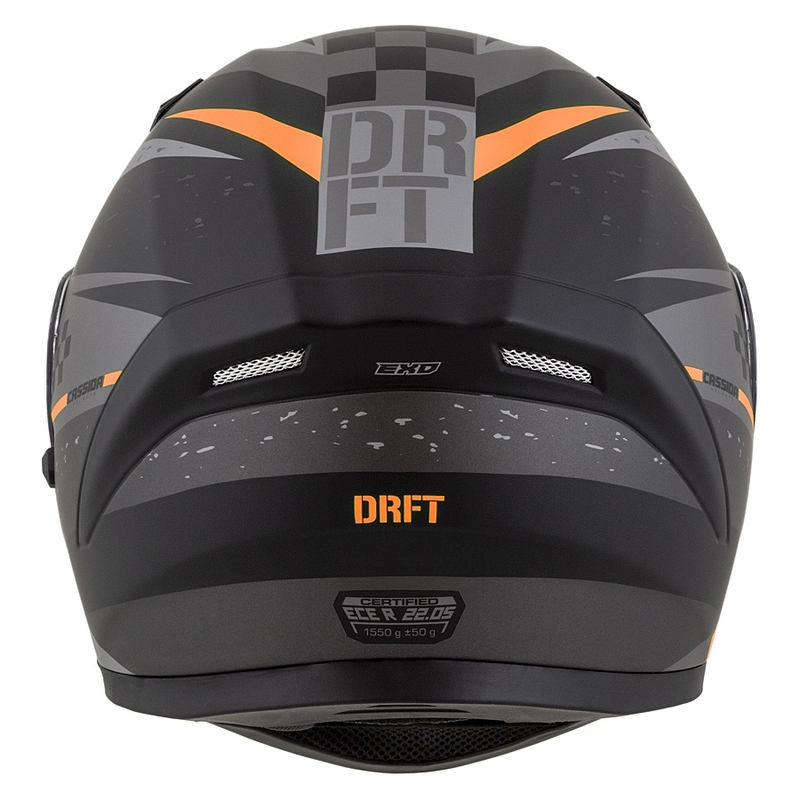 Casco integral de moto Cassida Integral 3.0 DRFT gris-negro-naranja mate