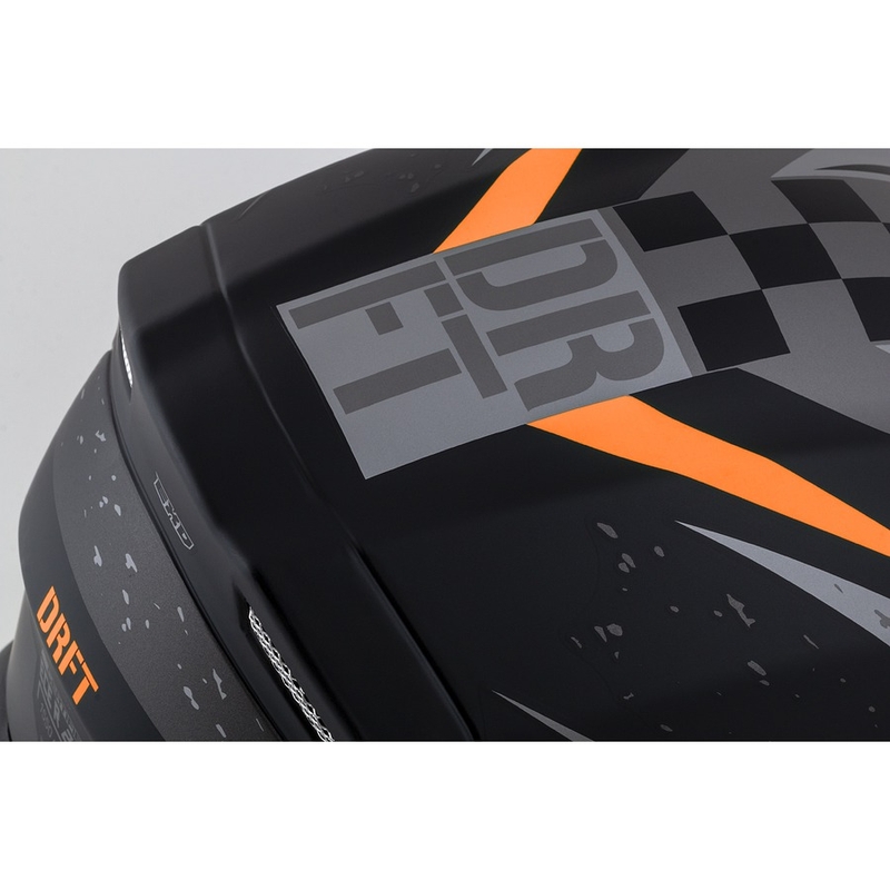 Casco integral de moto Cassida Integral 3.0 DRFT gris-negro-naranja mate