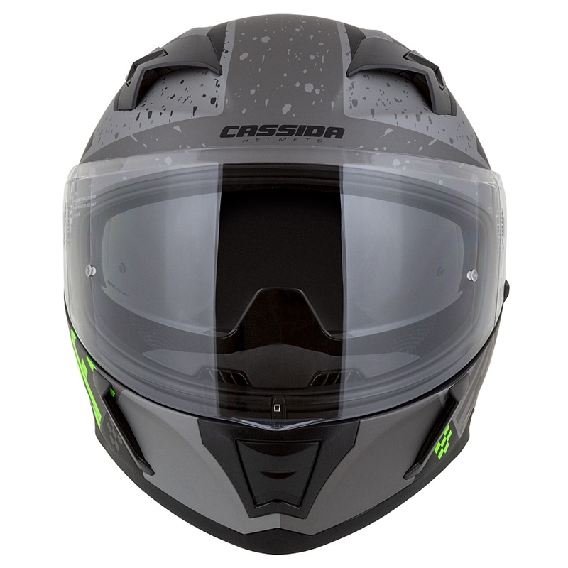 Casco integral de moto Cassida Integral 3.0 DRFT gris-negro-verde mate