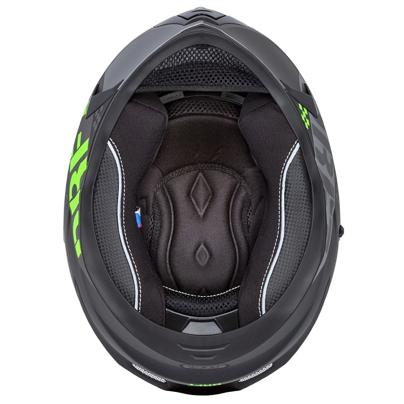 Casco integral de moto Cassida Integral 3.0 DRFT gris-negro-verde mate