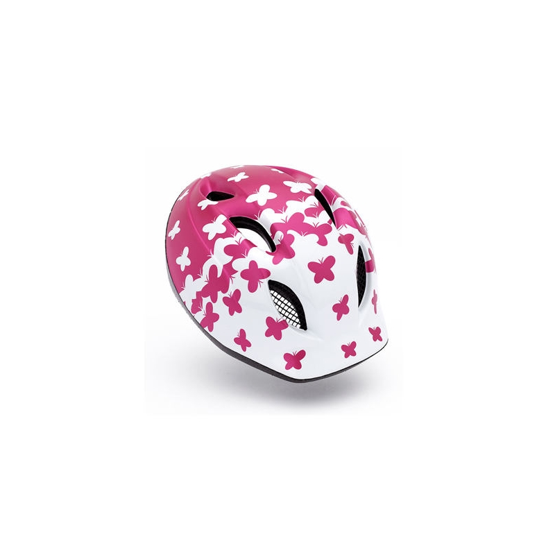 Casco de bicicleta infantil MET Buddy blanco-rosa liquidación