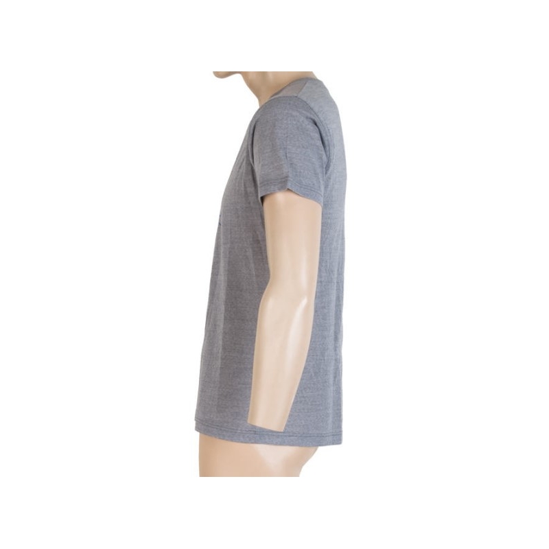 Pánské funkční triko Sensor Merino Active PT Kompas šedé - krátký rukáv výprodej
