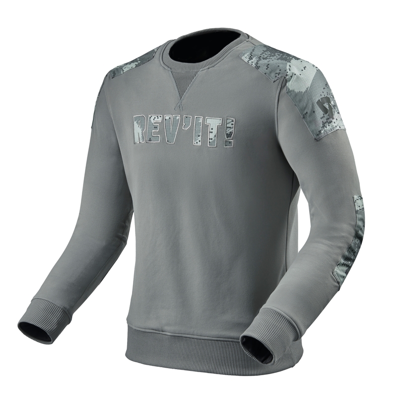 Sudadera con capucha para moto Revit Whitby gris liquidación