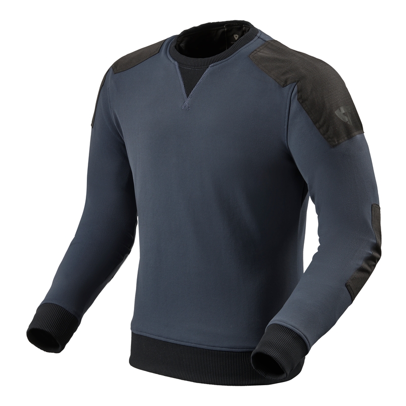 Sudadera con capucha para moto Revit Whitby azul liquidación