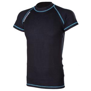 Camiseta térmica de manga corta RSA Heat negra y azul