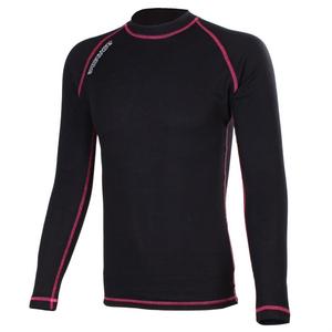 Camiseta térmica de manga larga RSA Heat negra y rosa