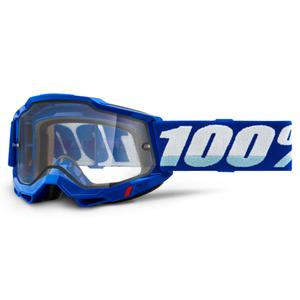 Gafas de motocross 100% ACCURI 2 azul (doble plexi transparente)