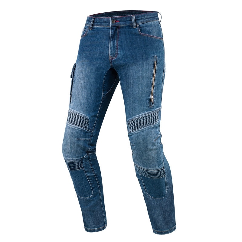 Vaqueros moto Rebelhorn Vandal azul lavado liquidación