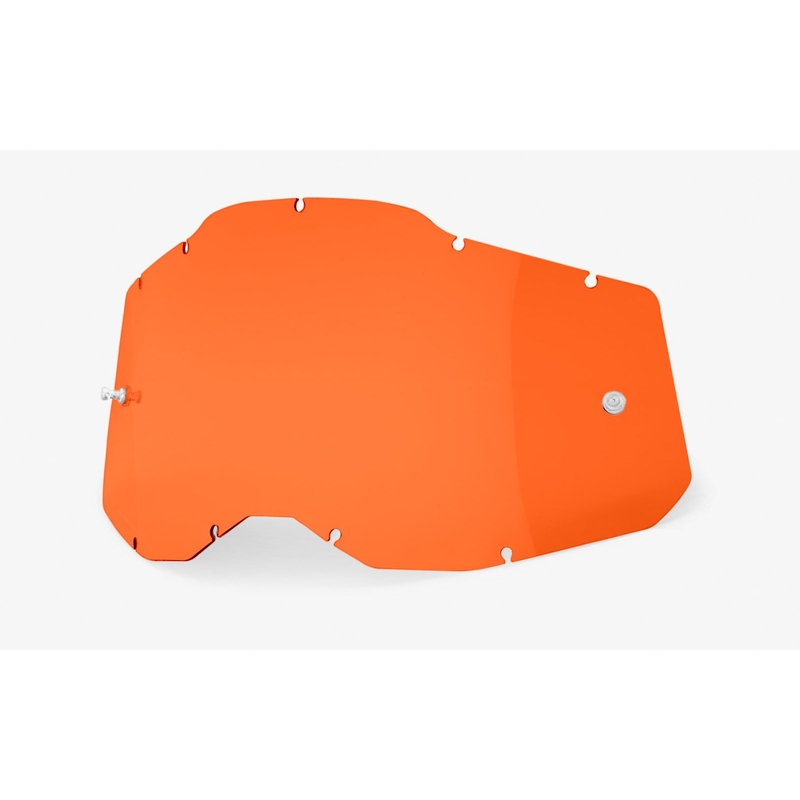Plexi 100% Racecraft 2/Accuri 2/Strata 2 naranja (Antivaho)