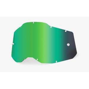 Plexi 100% Racecraft 2/Accuri 2/Strata 2 verde espejado (Antivaho)