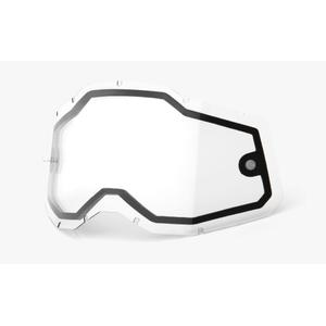 Plexi 100% Racecraft 2/Accuri 2/Strata 2 doble transparente (Antivaho)