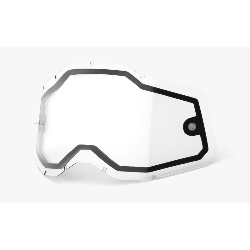 Plexi 100% Racecraft 2/Accuri 2/Strata 2 doble transparente (Antivaho)