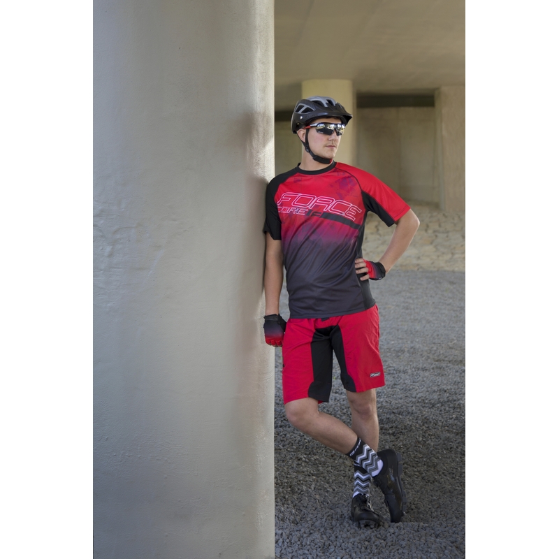Dres FORCE MTB Core červeno-černý výprodej