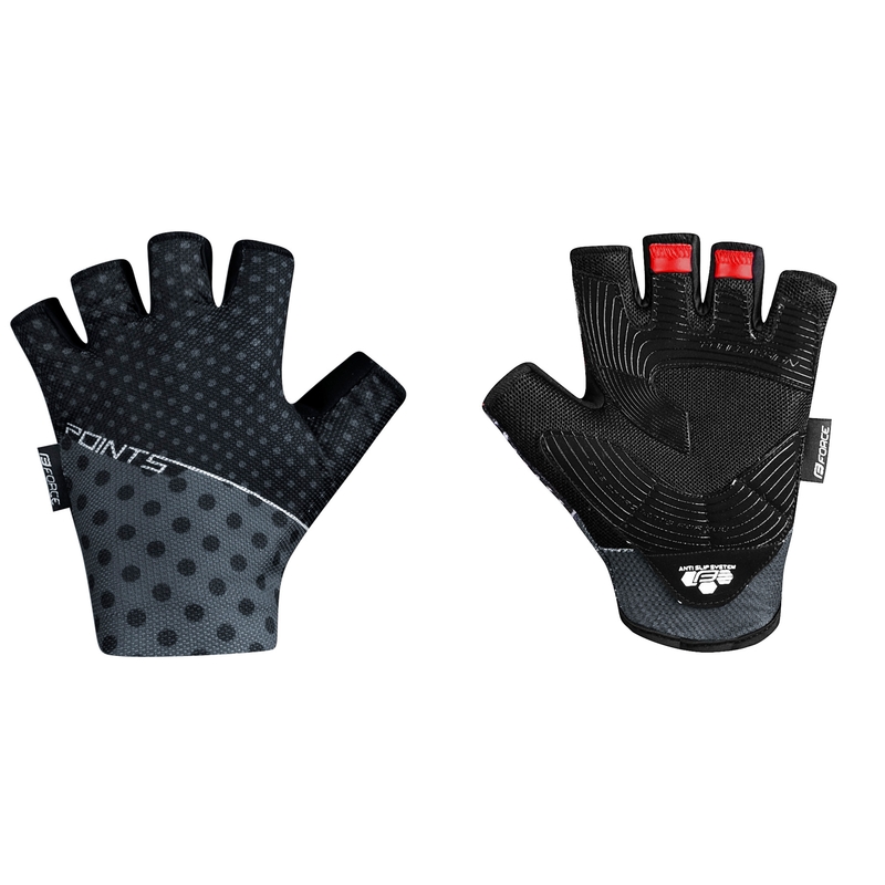 Guantes FORCE Points negro-gris liquidación