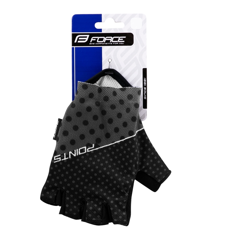 Guantes FORCE Points negro-gris liquidación