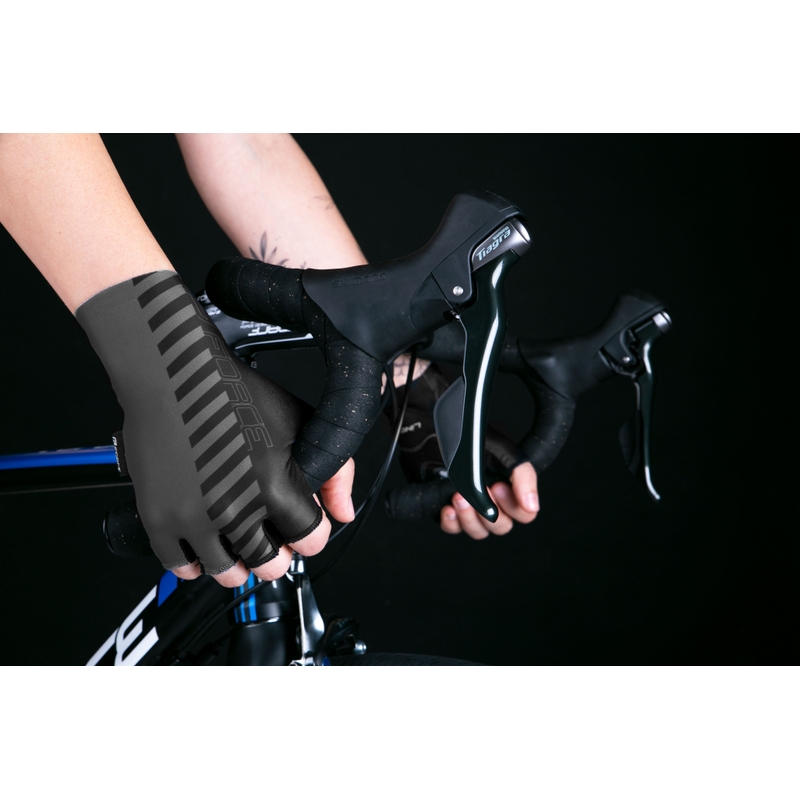 Guantes FORCE Line gris-negro liquidación
