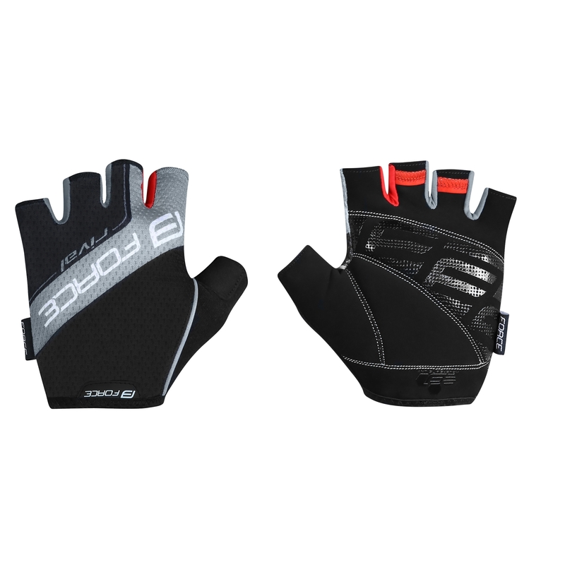 Guantes FORCE Rival negro-gris liquidación