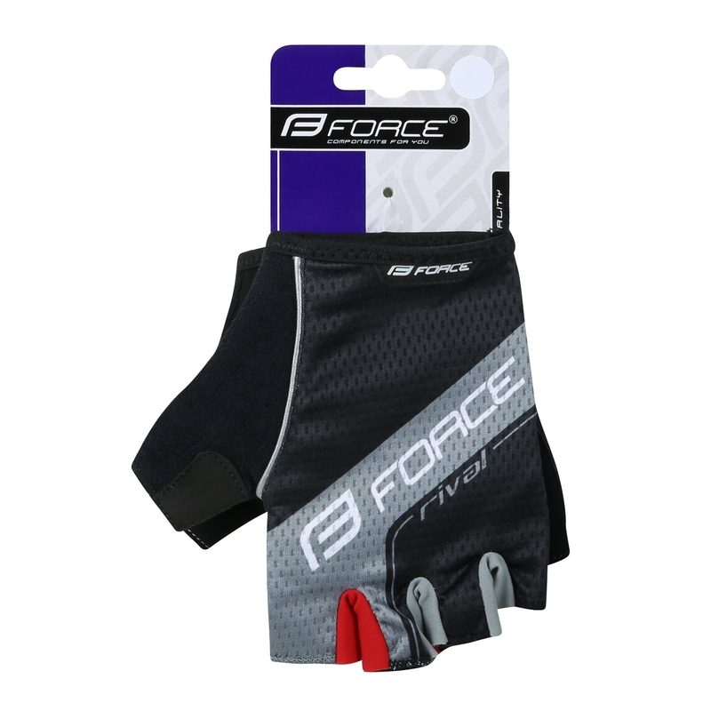 Guantes FORCE Rival negro-gris liquidación