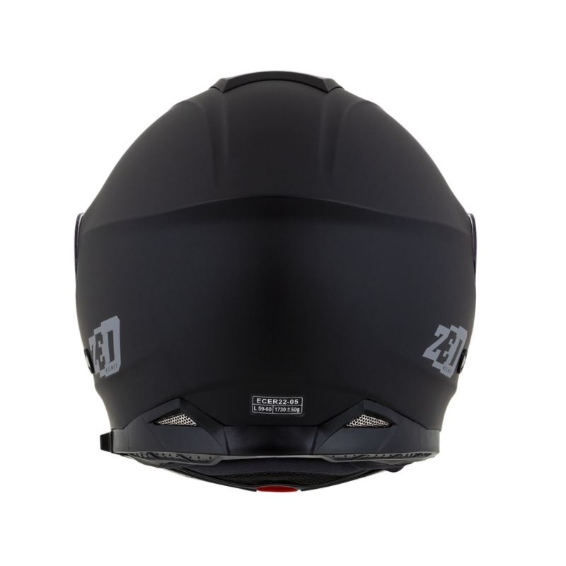 Casco de moto abatible ZED F18 negro mate