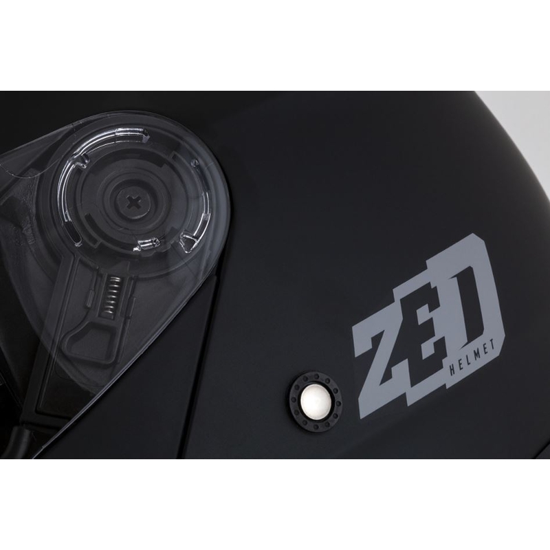 Casco de moto abatible ZED F18 negro mate