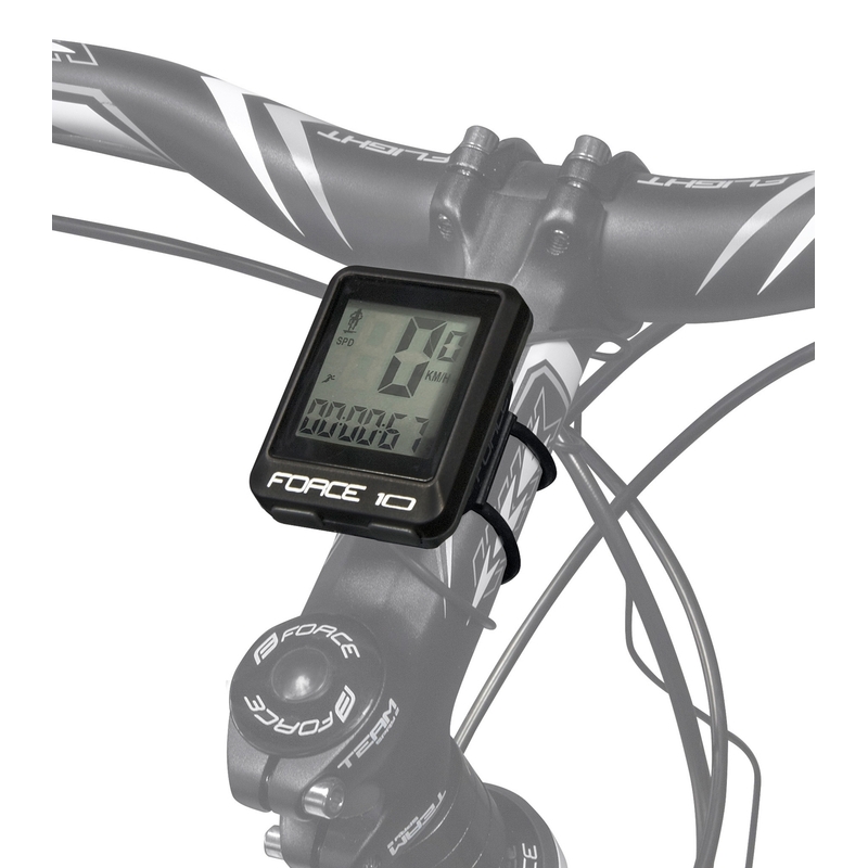 Cyklopočítač FORCE 10 černý výprodej