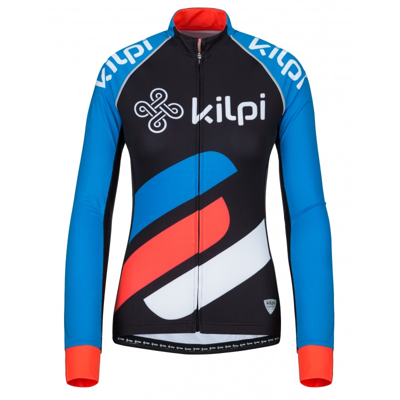 Maillot mujer Kilpi Rapita negro-rojo-azul - manga larga liquidación