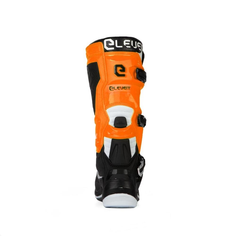 Botas de moto Eleveit X-Legend Negro-Naranja-Blanco liquidación
