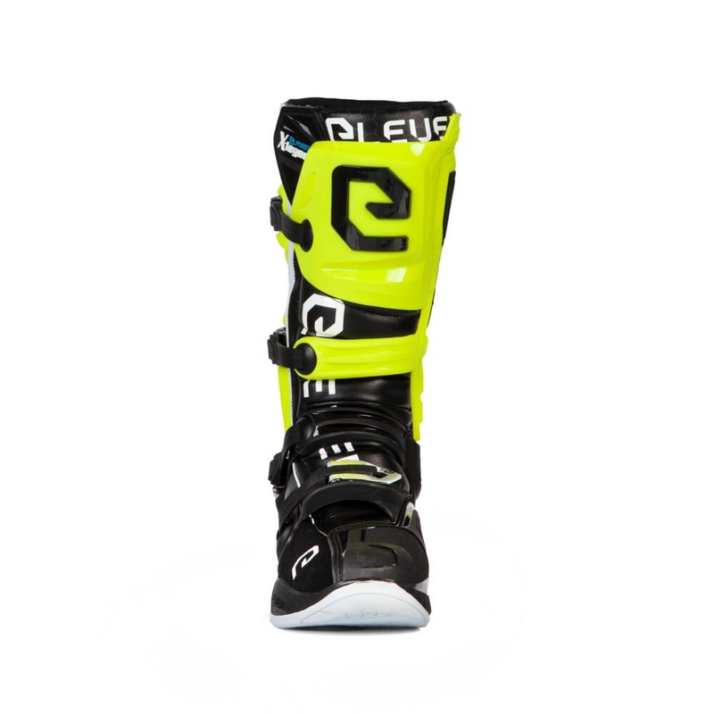 Botas de moto Eleveit X-Legend negro-amarillo fluorescente-blanco liquidación