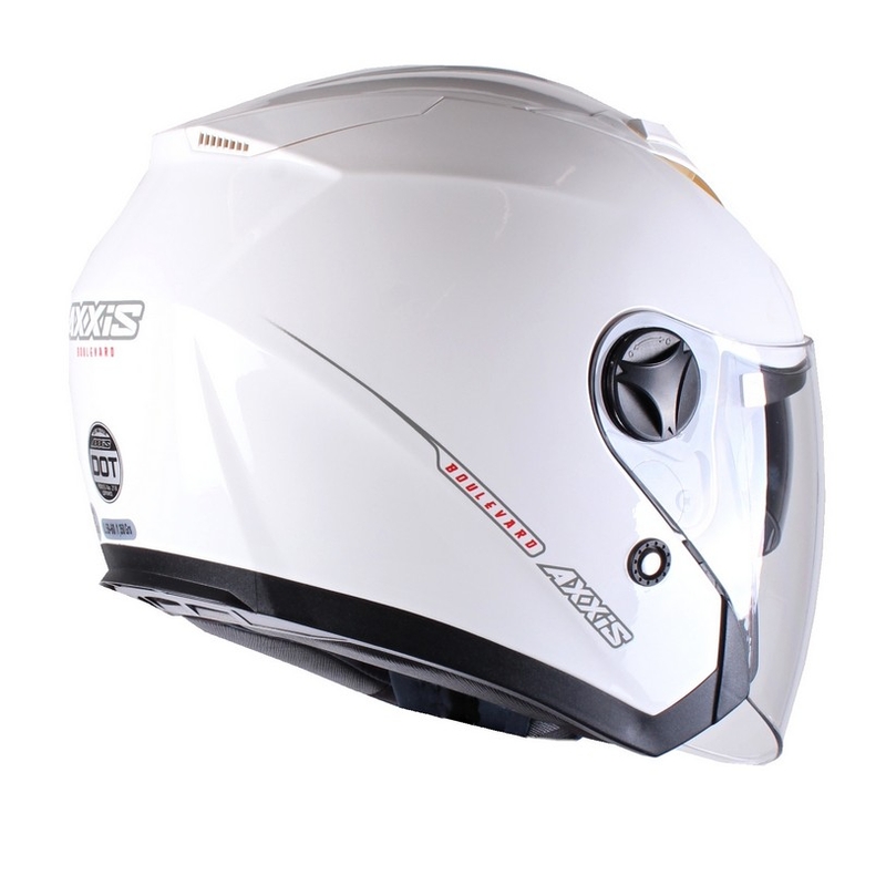 Přilba na motorku otevřená Axxis Boulevard bílá výprodej