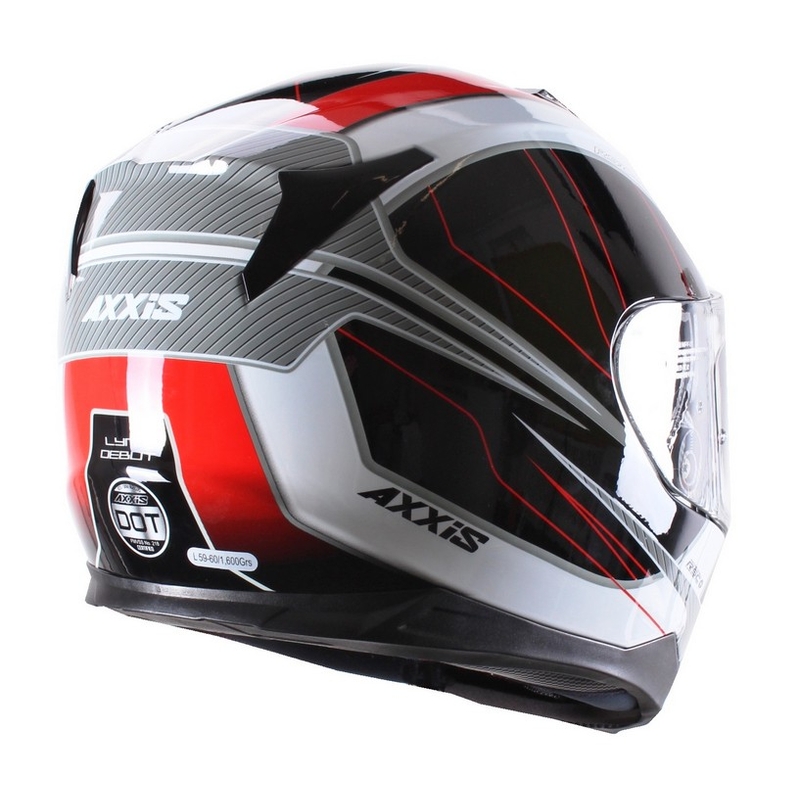Přilba na motorku Axxis Debut černo-červená výprodej