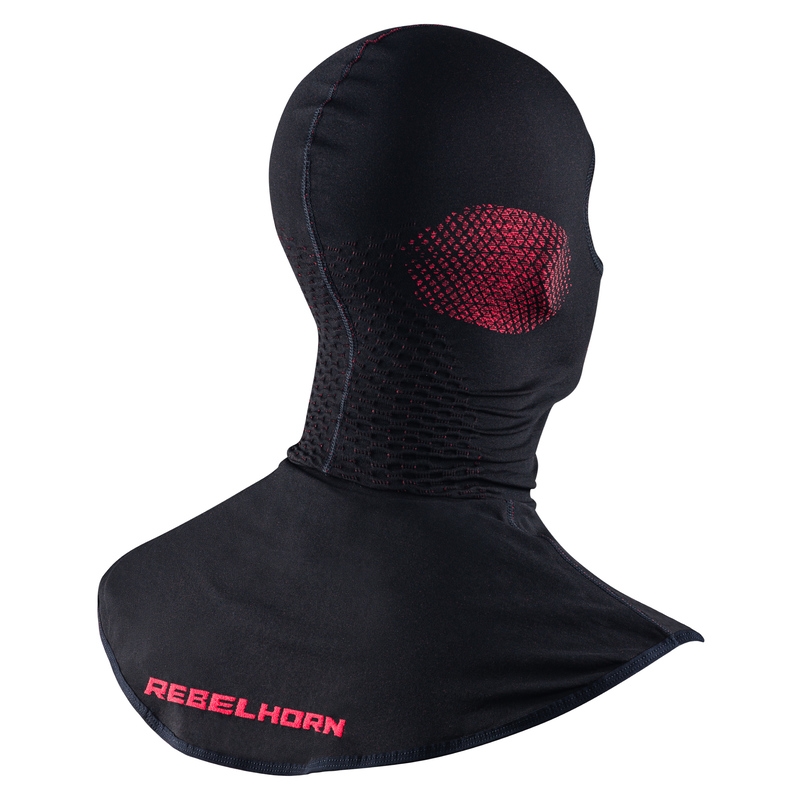 Casco térmico Rebelhorn Therm II negro-rojo