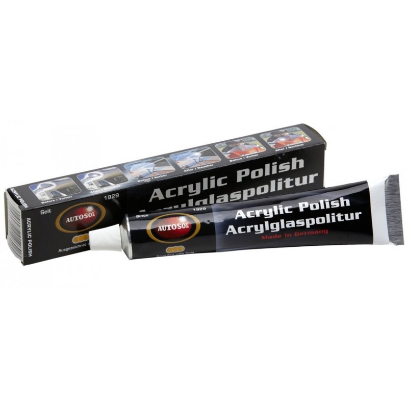 Pasta para eliminar arañazos del plexiglás Autosol Acrylic Polish 75 ml