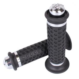 Puños de manillar R-TECH negro-plata