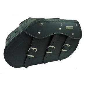 Alforjas de cuero para moto Chopper RSA-7C