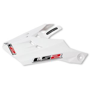 Visera de casco para LS2 PEAK MX456 Brújula blanca brillante