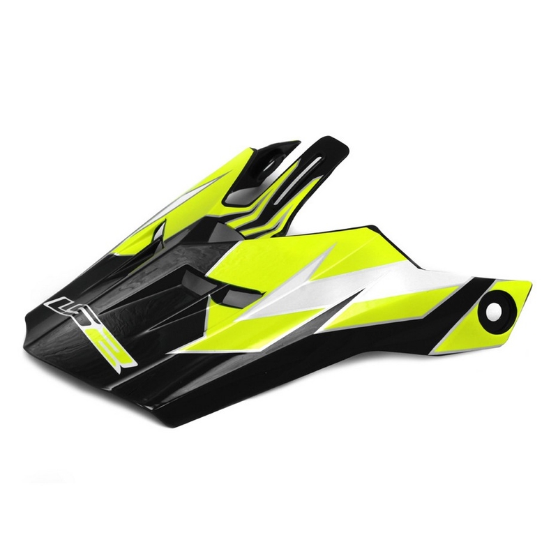 Visera de casco LS2 PEAK MX456 Factory blanco-negro-amarillo