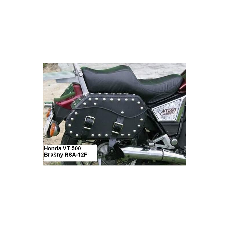 Alforjas de cuero para moto Chopper RSA-12F
