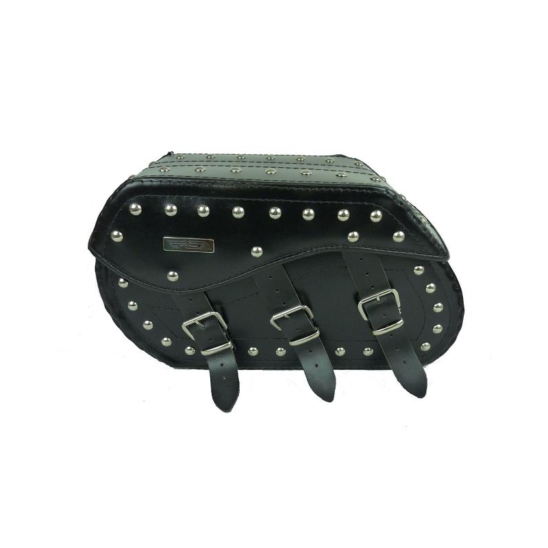 Alforjas de cuero para moto Chopper RSA-12H