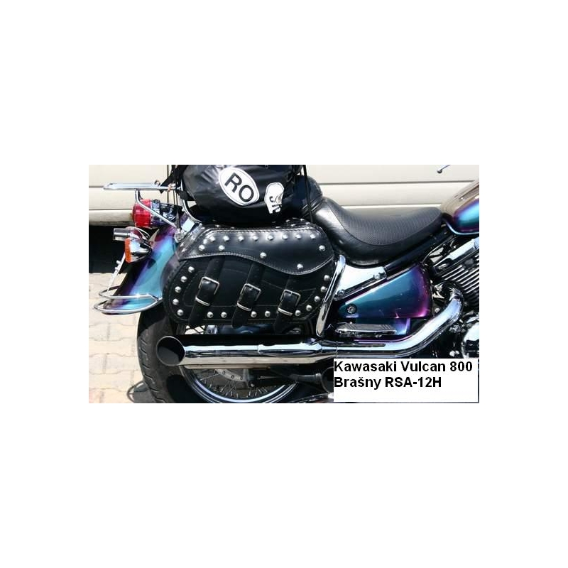 Alforjas de cuero para moto Chopper RSA-12H