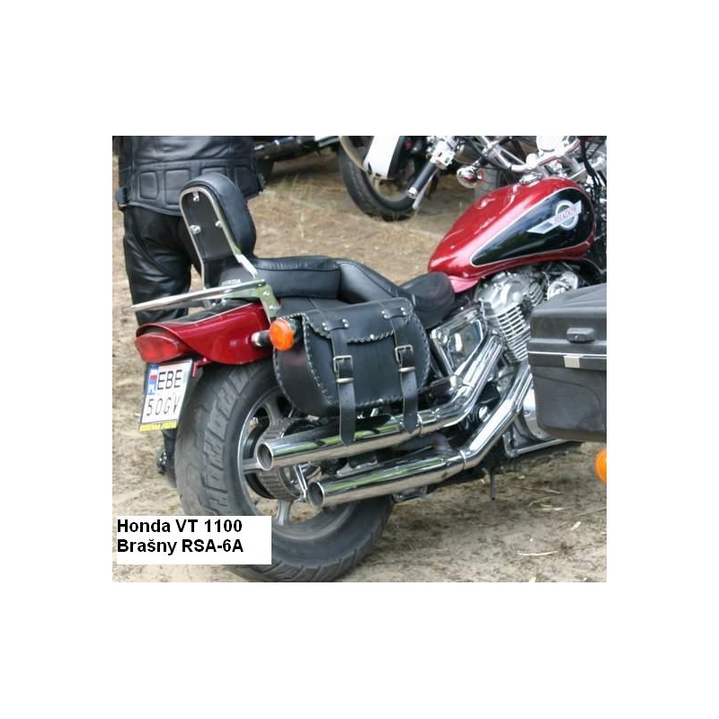 Alforjas de cuero para moto Chopper RSA-6A