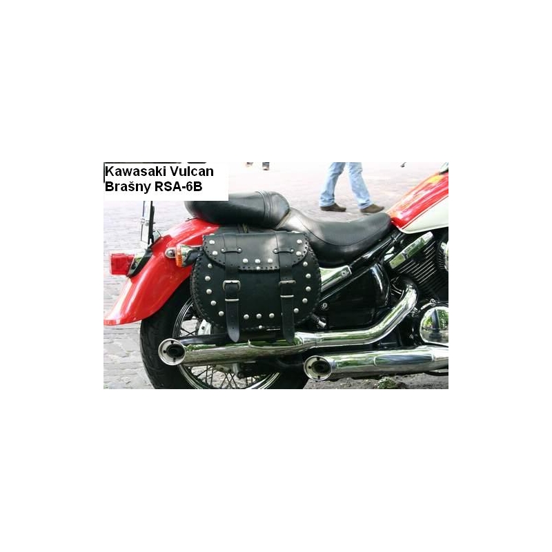 Alforjas de cuero para moto Chopper RSA-6B