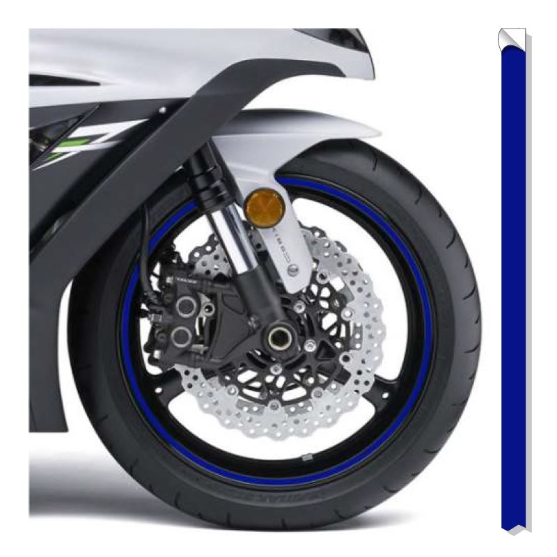 Cinta reflectante para llantas Print blue