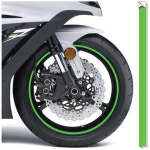 Cinta reflectante para llantas Print fluo green
