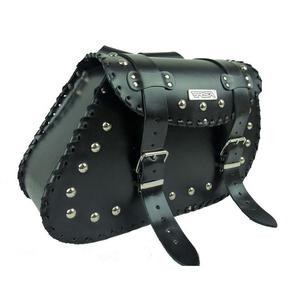 Alforjas de cuero para moto Chopper RSA-16B