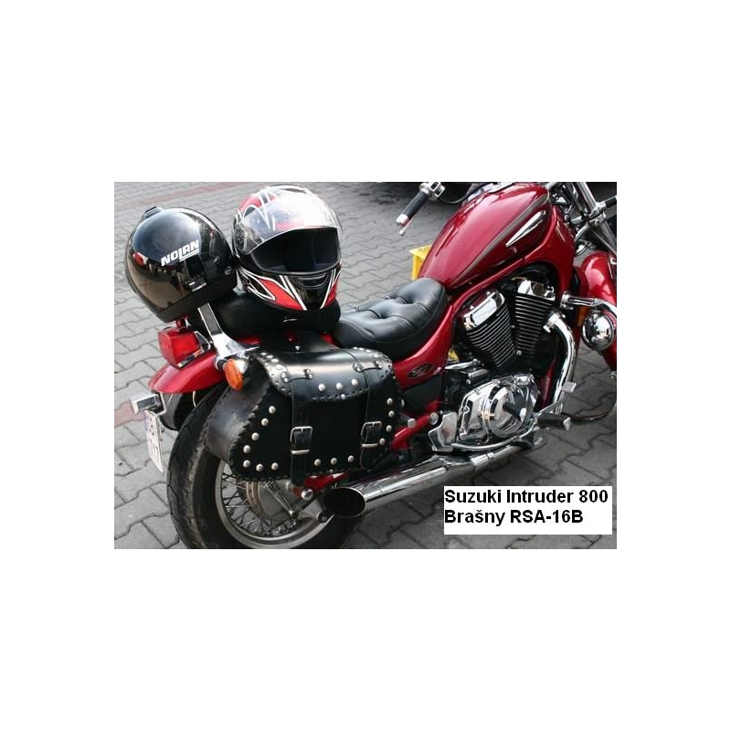 Alforjas de cuero para moto Chopper RSA-16B