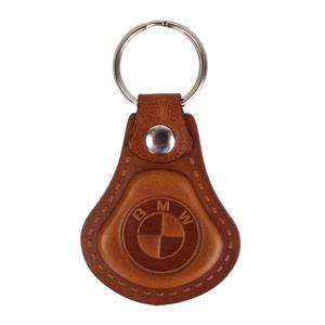 Llavero de cuero BMW marrón