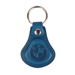 Llavero de cuero BMW azul