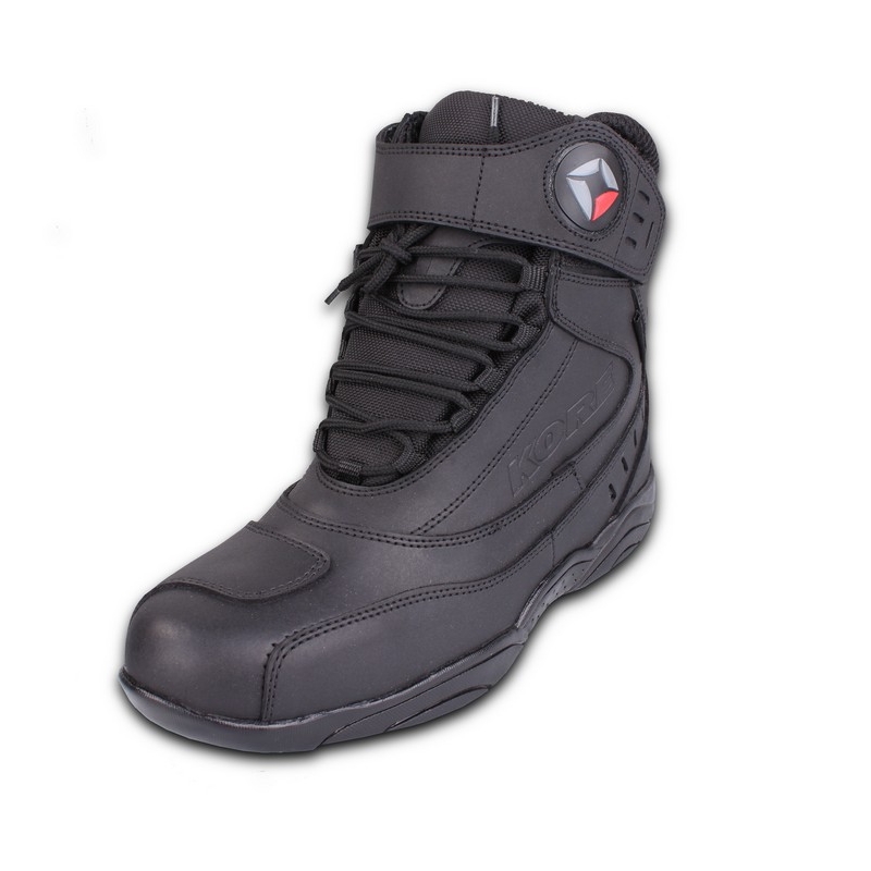 Boty na motorku Kore Velcro černé