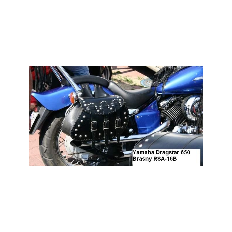 Alforjas de cuero para moto Chopper RSA-16D
