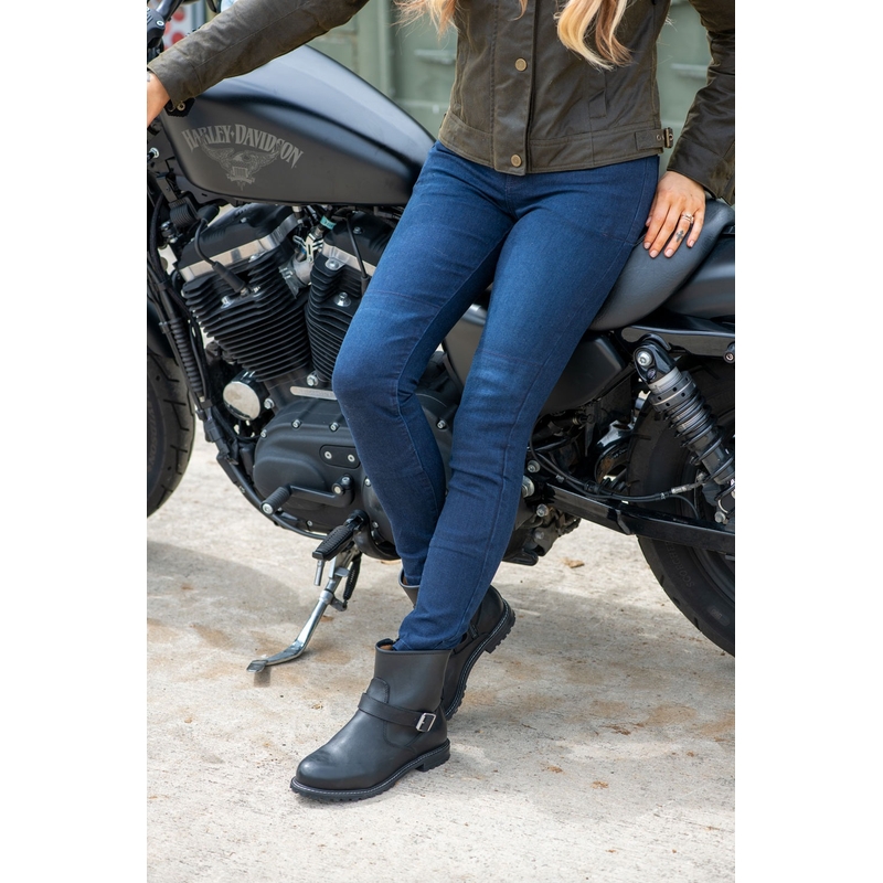 Prodloužené dámské kalhoty Oxford Original Approved Jeggings AA modré indigo